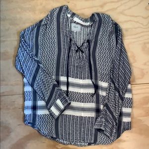 Anthropologie embroidered super soft Top Medium